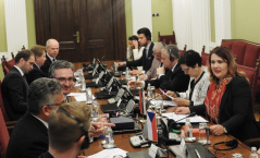 14 November 2019 The members of the European Integration Committee in meeting with the delegation of the Committee on European Affairs of the Chamber of Deputies of the Parliament of the Czech Republic 